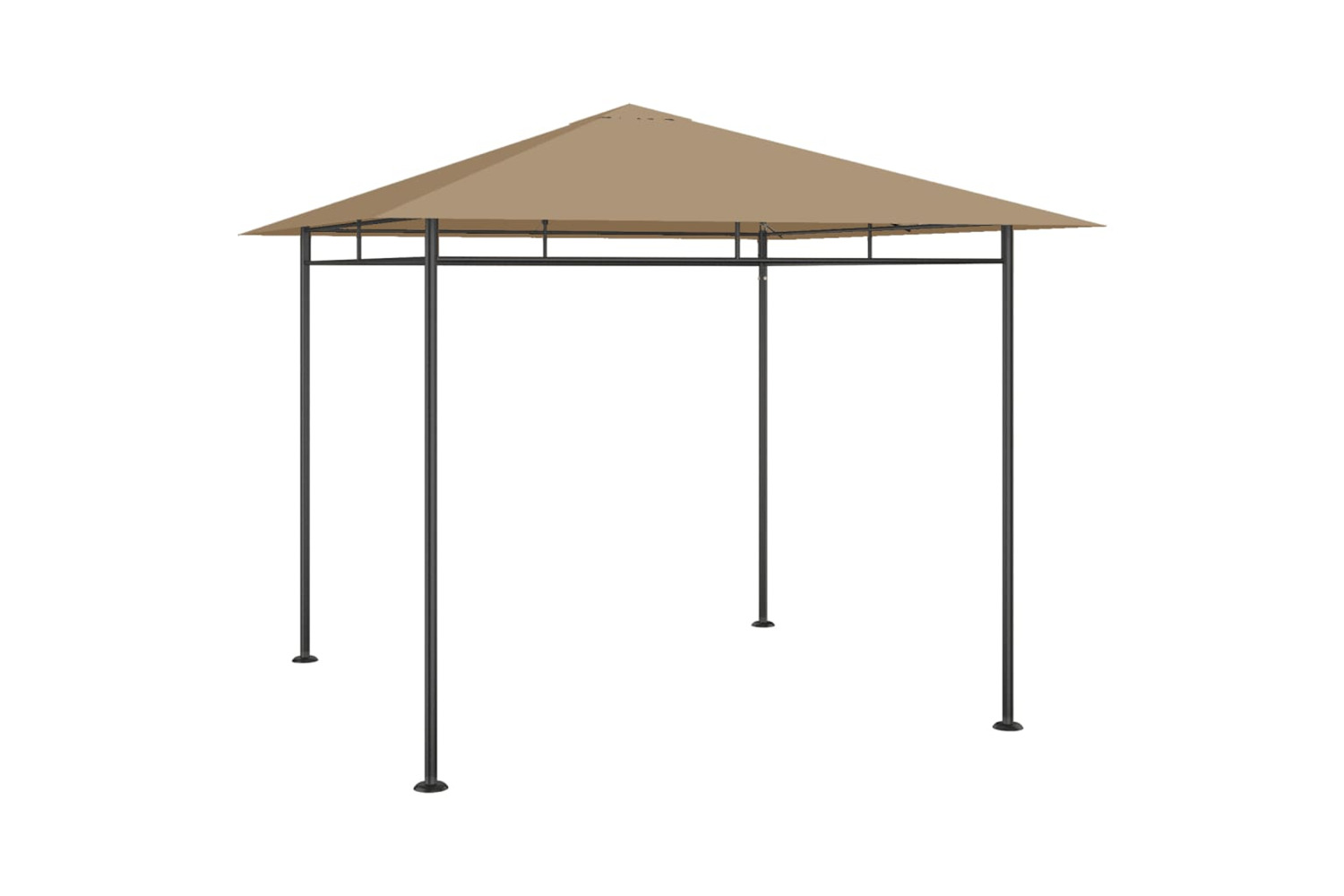 vidaXL 313919 Gazebo 3x3x2.7 M Taupe 180 G/m²