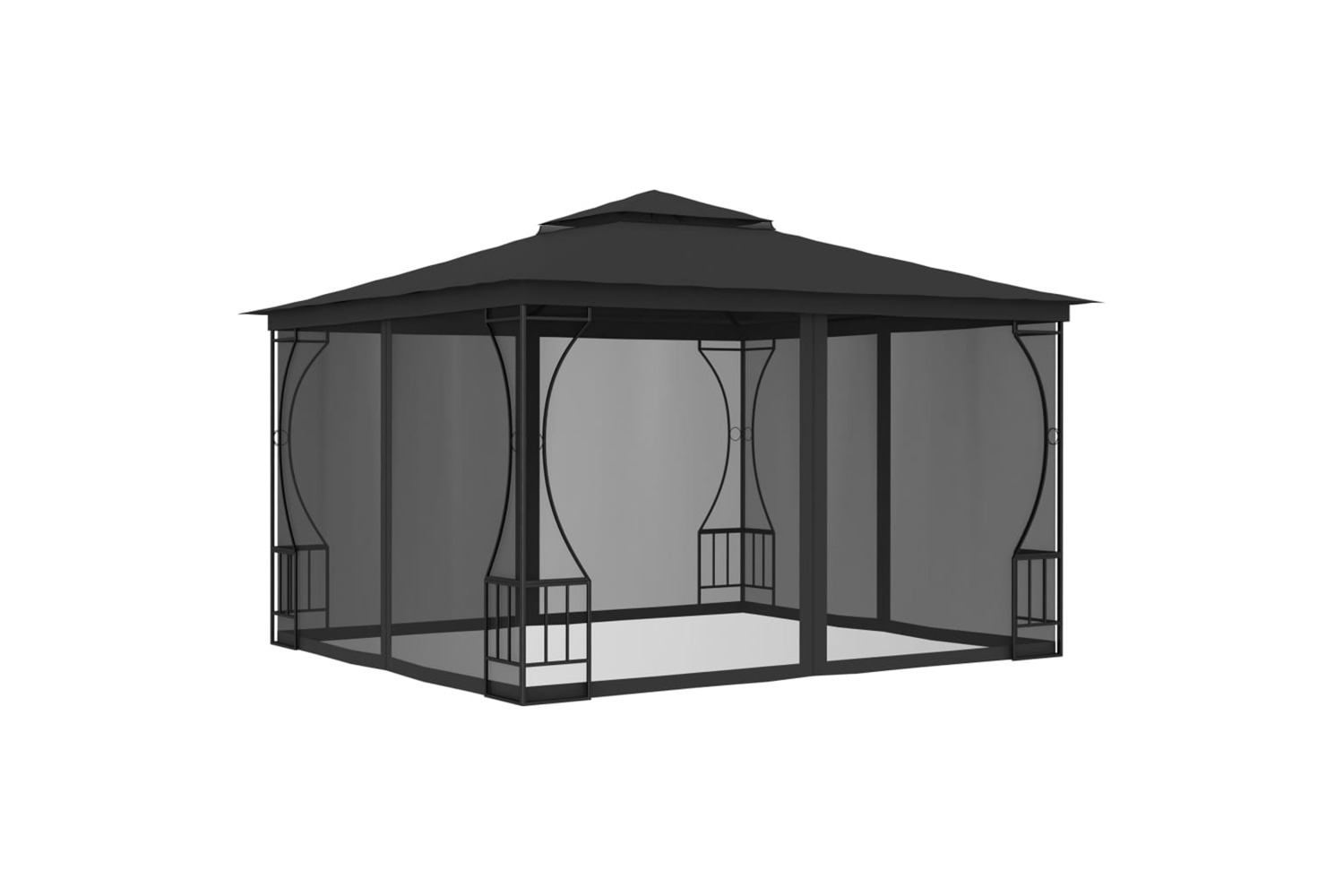 vidaXL 48597 Gazebo With Nets 300x300x265cm Anthracite