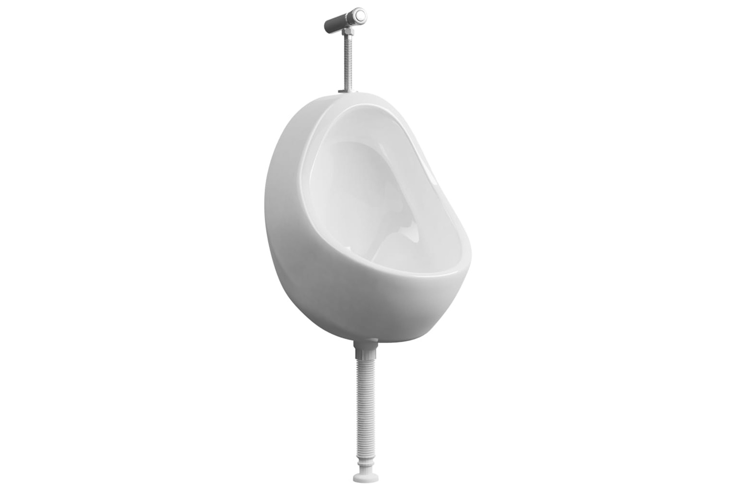 vidaXL 143990 Wall Hung Urinal With Flush Valve Ceramic White