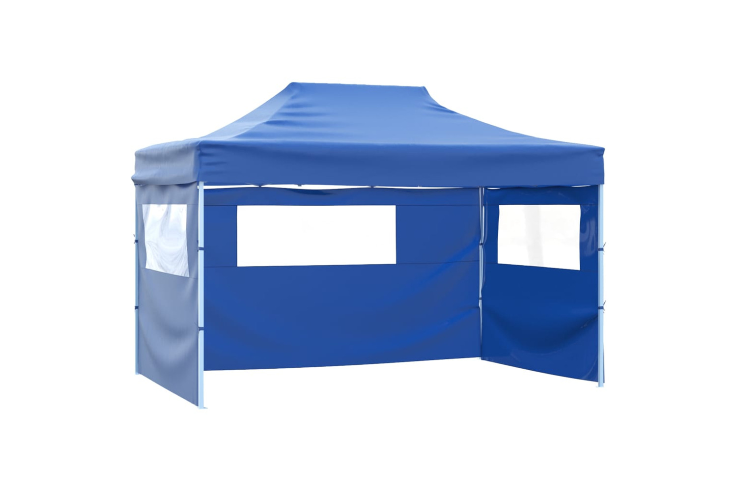 vidaXL Foldable Tent With 3 Walls 3x4.5 M Blue