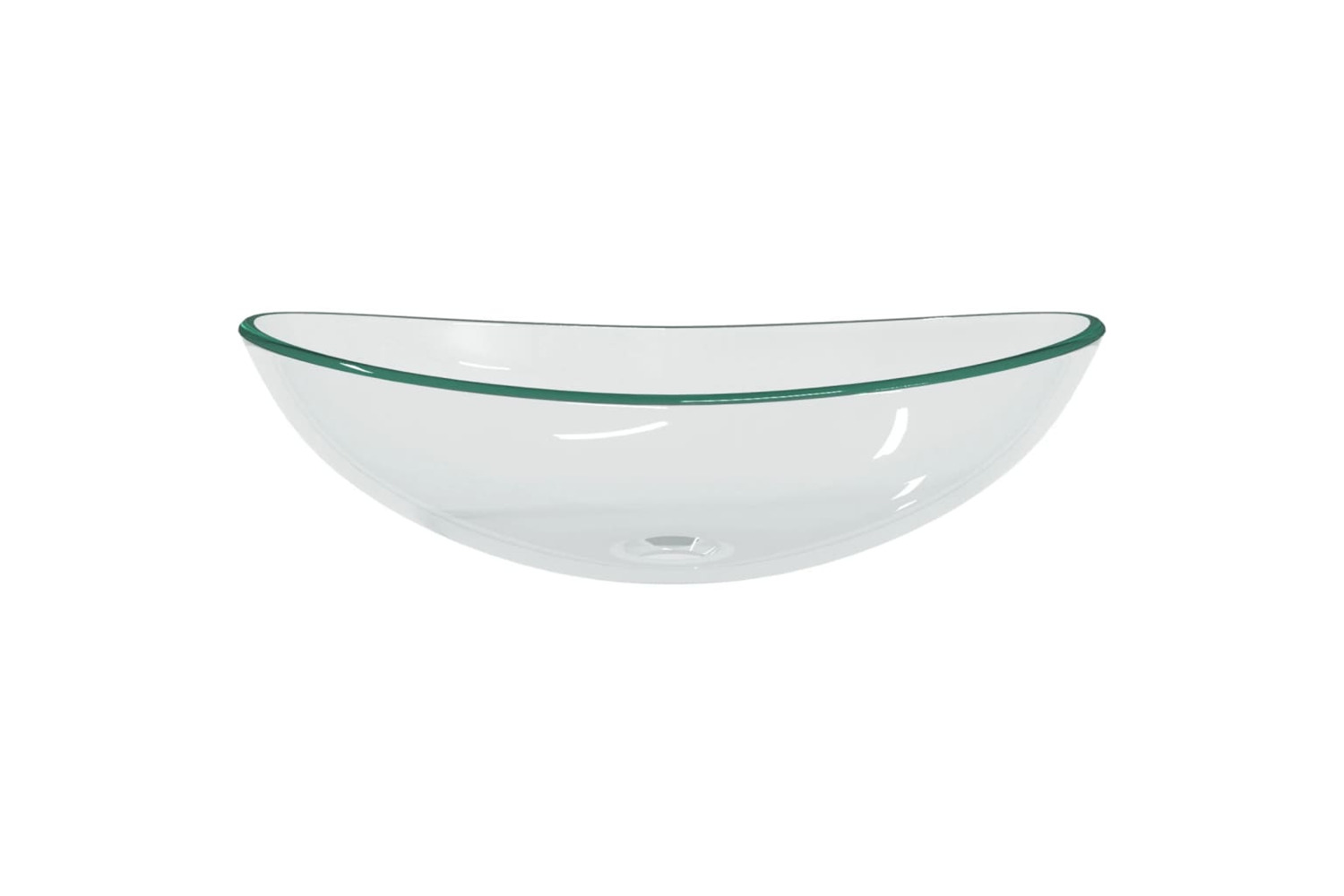 vidaXL 345238 Basin Tempered Glass 54.5x35x15.5cm Transparent