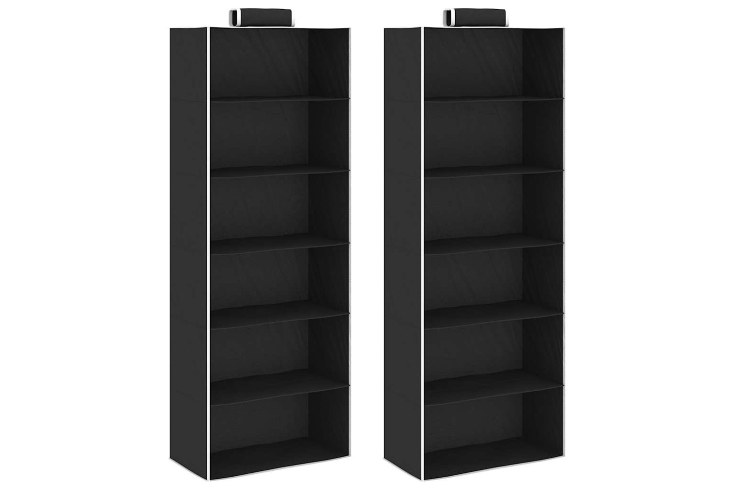 Vidaxl 288325 Hanging Closet Organisers 2 Pcs With 6 Shelves Fabric