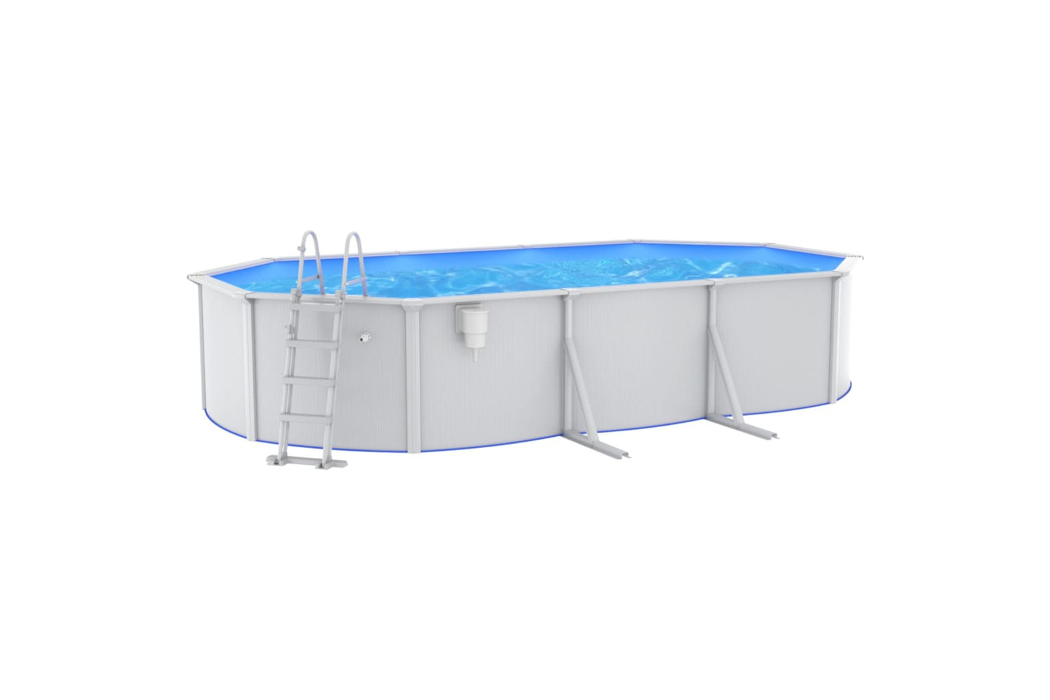 vidaXL 3098044 Swimming Pool With Safety Ladder 610x360x120cm