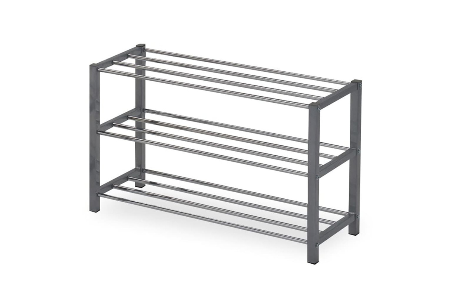 Rousseau 442830 Shoe Rack Sam Metal Grey