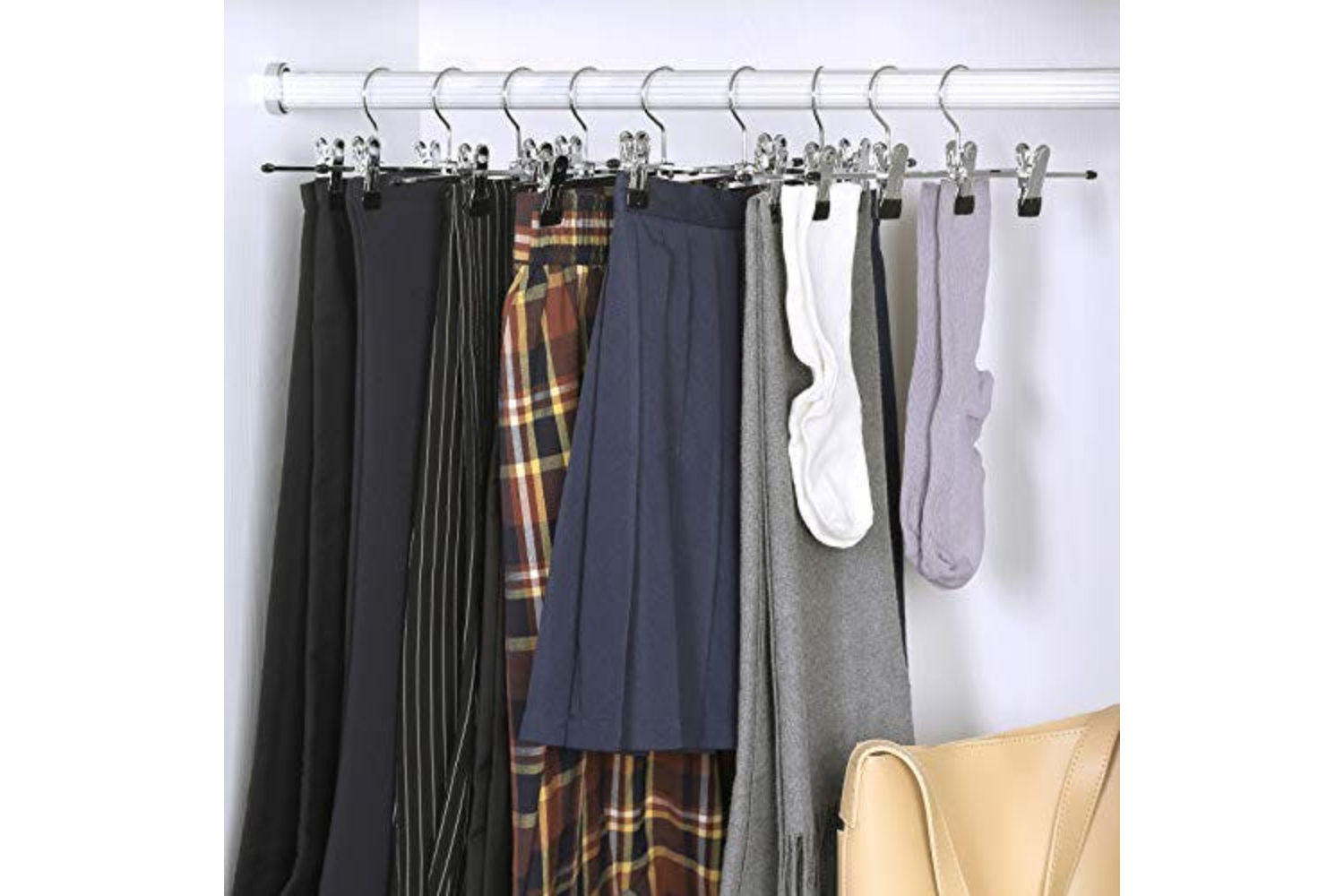 Songmics CRI003-20 Metal Trouser Hangers 20 Pieces