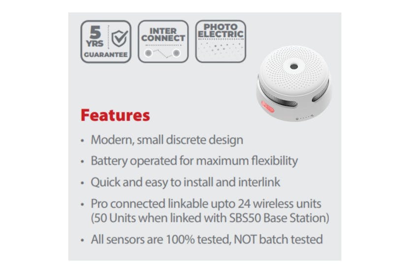 X-Sense ProConnected Interconnectable Smart Smoke Detectors | 6 Pack