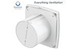 Velair Lrya Air Matic Extractor Fan 100mm with Timer | White