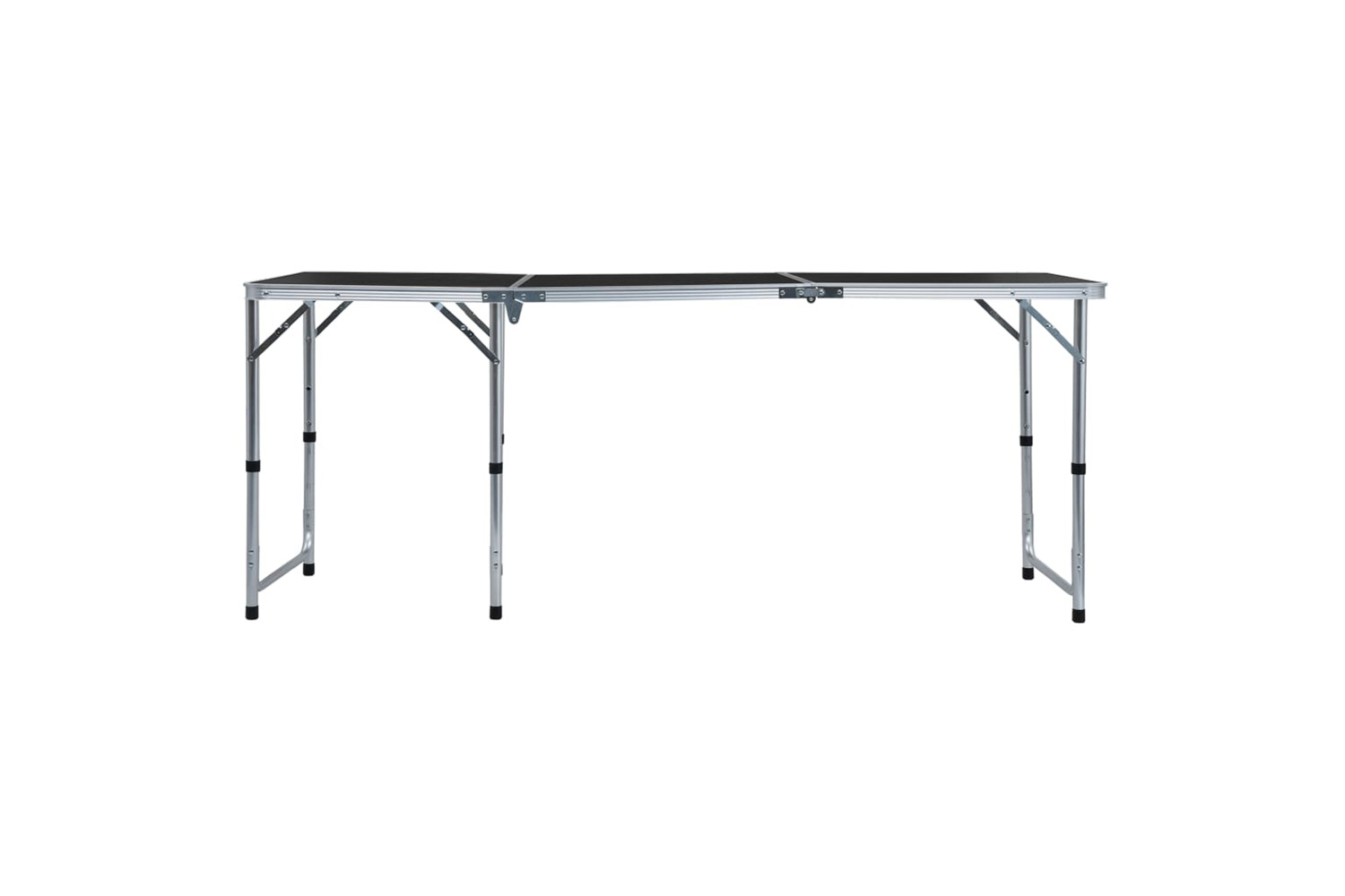 vidaXL 48175 Foldable Camping Table Grey Aluminium 180x60cm