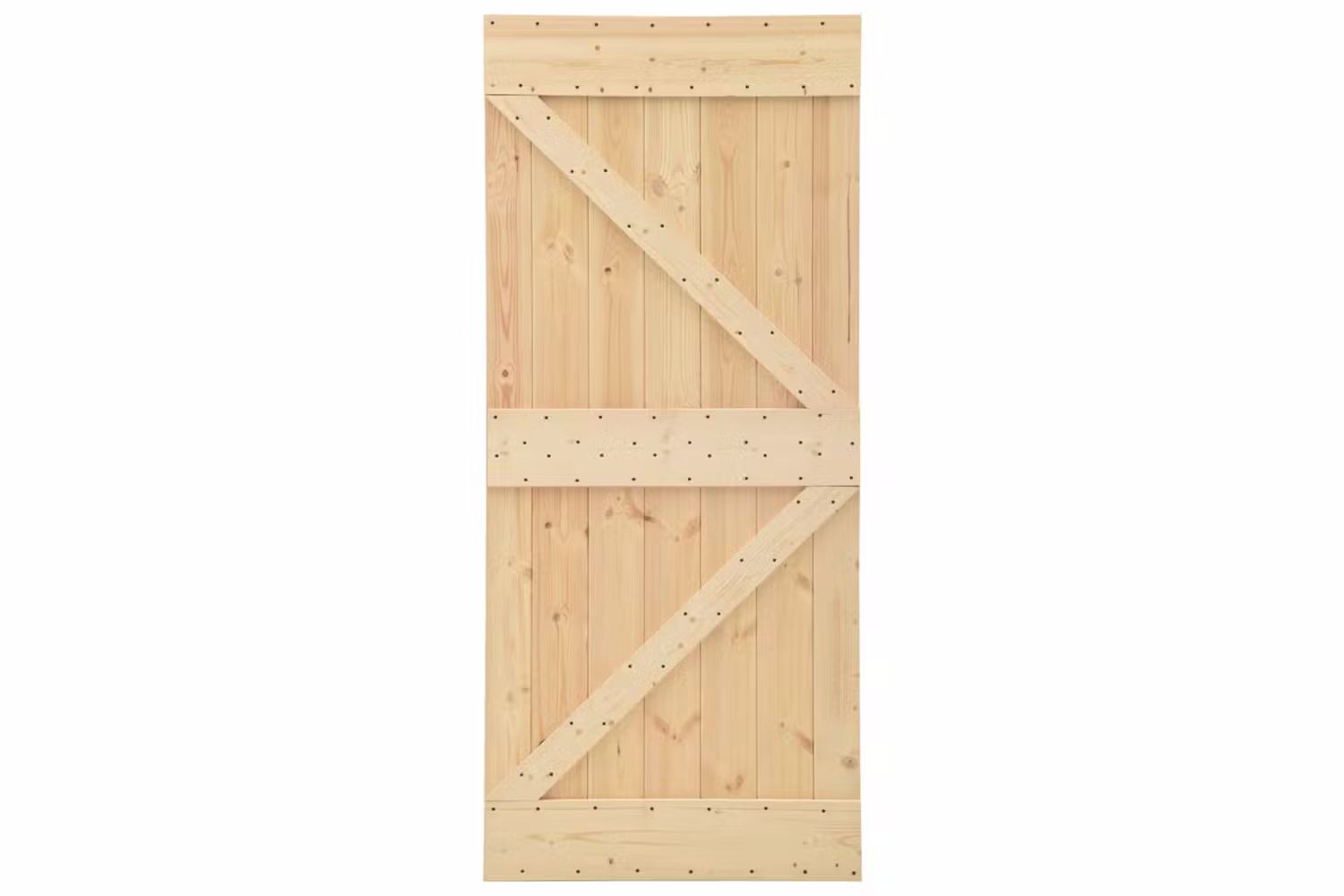 vidaXL 3057596 Sliding Door With Hardware Set 100x210cm Solid Pine Wood