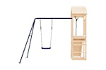 Vidaxl 3155813 Playhouse With Climbing Wall Swing Solid Wood Pine