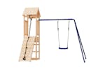 Vidaxl 3155813 Playhouse With Climbing Wall Swing Solid Wood Pine