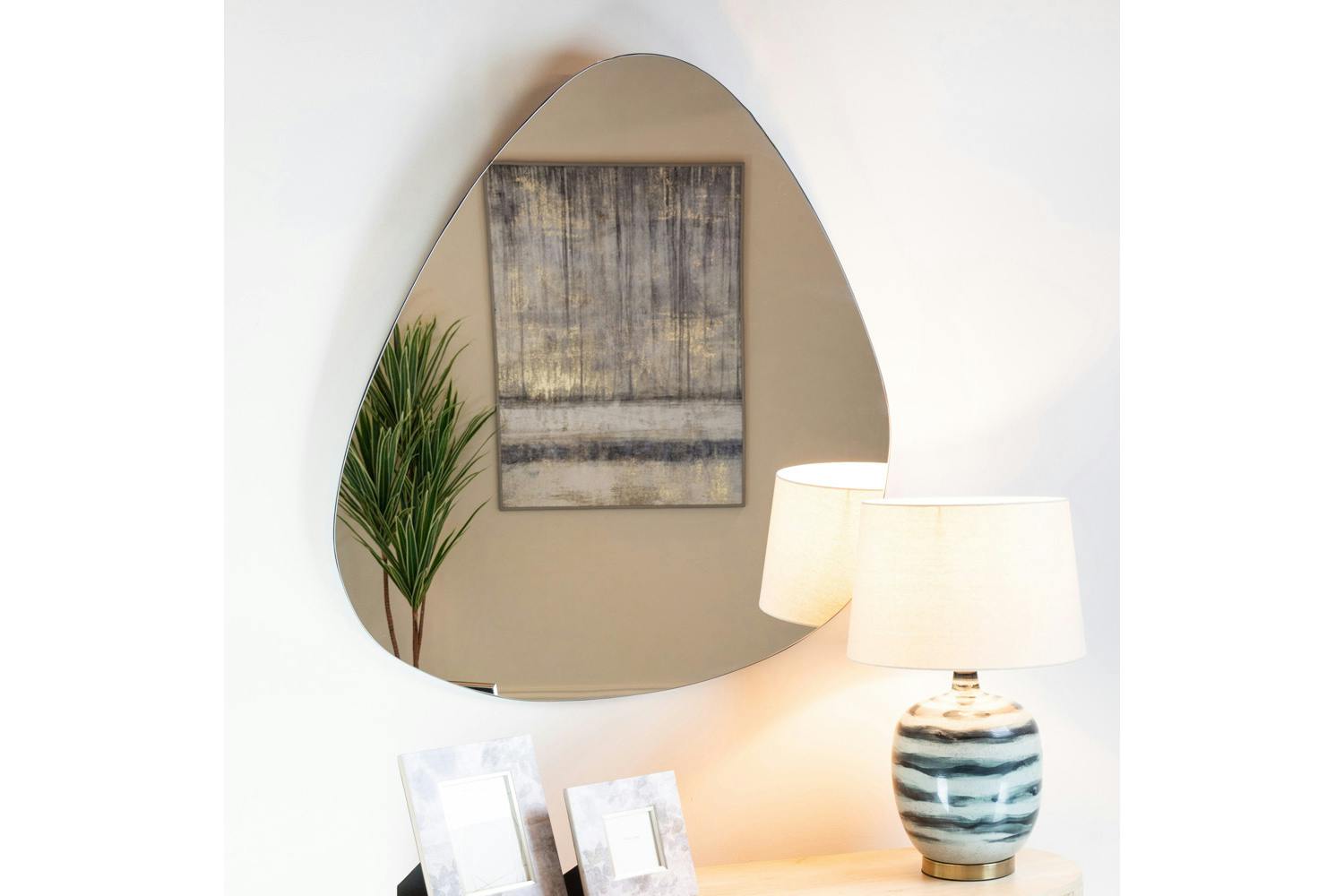 Frameless Cobble Mirror | 88 x 76 cm