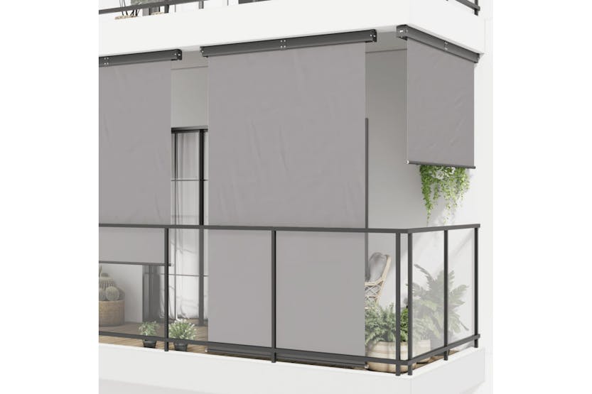 Vidaxl Balcony Side Awning 145x250 Cm Grey