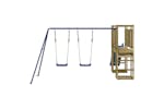 Vidaxl 3155962 Playhouse With Slide Swings Impregnated Wood Pine