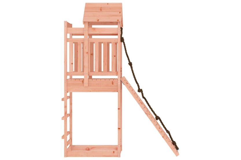 Vidaxl 3156941 Playhouse With Climbing Wall Solid Wood Douglas