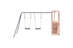 Vidaxl 3155952 Playhouse With Climbing Wall Swings Solid Wood Douglas