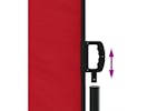 Vidaxl 318089 Retractable Side Awning Red 220x1200 Cm