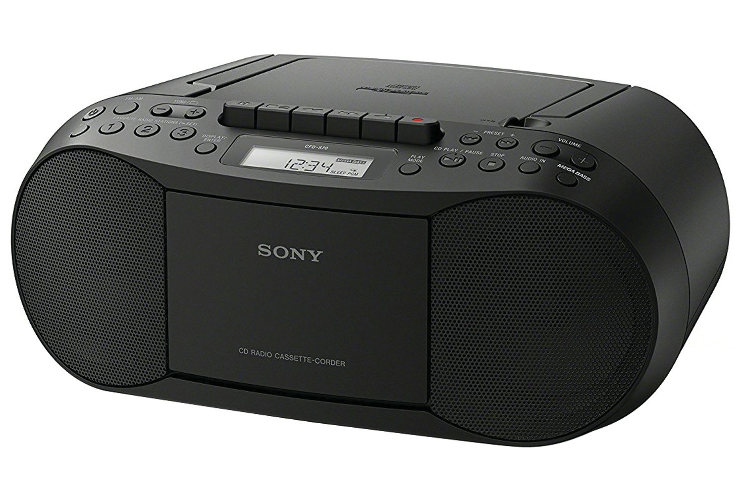 Sony CFD-S70 CD/Casette Boombox with Radio | Black | Ireland