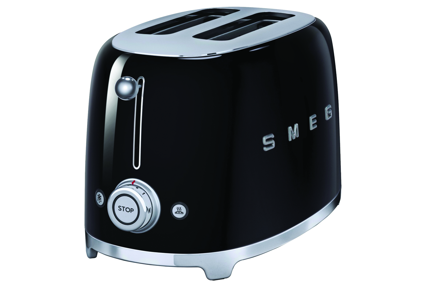 Smeg 50's Retro Style Aesthetic 2 Slice Toaster TSF01BLUK Black