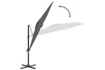 Vidaxl 319915 Cantilever Umbrella With Aluminium Pole Anthracite 300x300 Cm