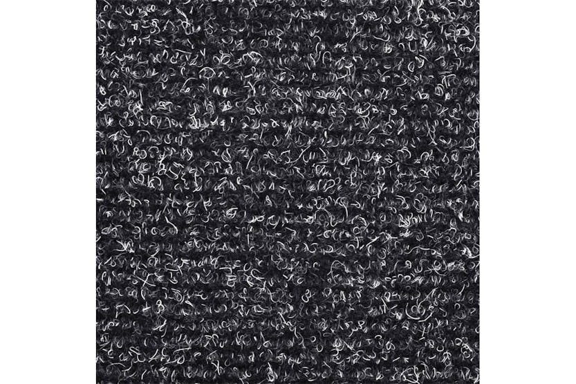 Vidaxl 132691 15pcs Self-adhesive Stair Mats Needle Punch 56x17x3cm Dark Grey