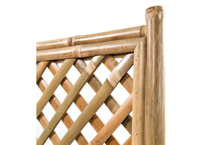 Vidaxl 43714 Garden Raised Bed With Trellis Bamboo 70 Cm