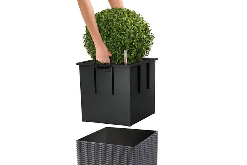 Lechuza 442087 Planter Cube Cottage 50 All-in-one Granite