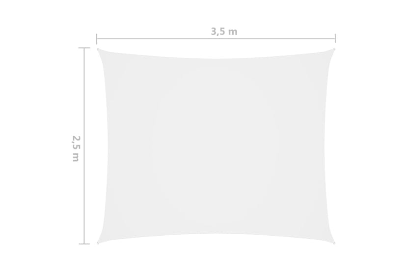 Vidaxl 135261 Sunshade Sail Oxford Fabric Rectangular 2.5x3.5 M White