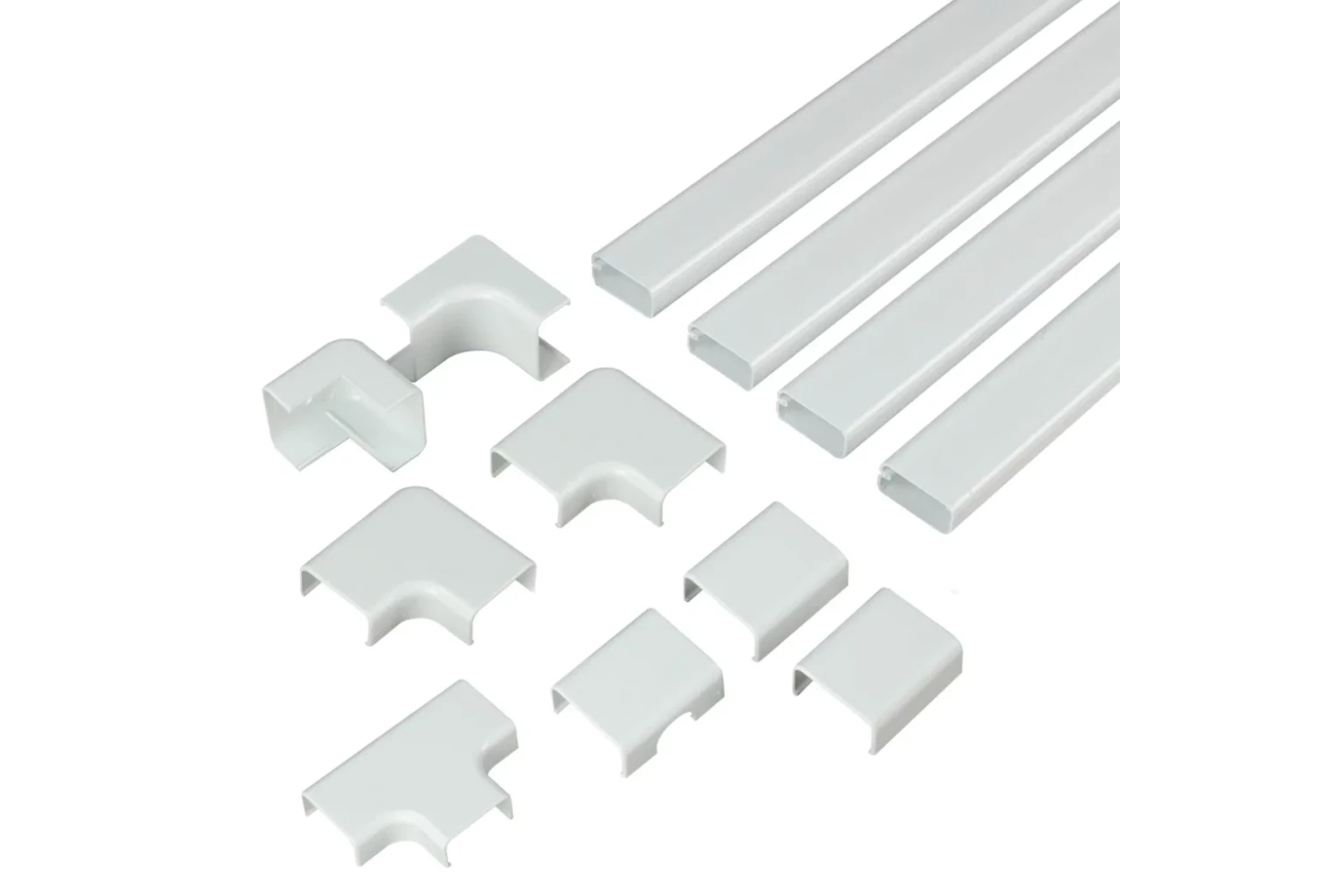 Sanus On-Wall Cable Concealer Cord Cover Kit for Mounted TVs | 4 Cables