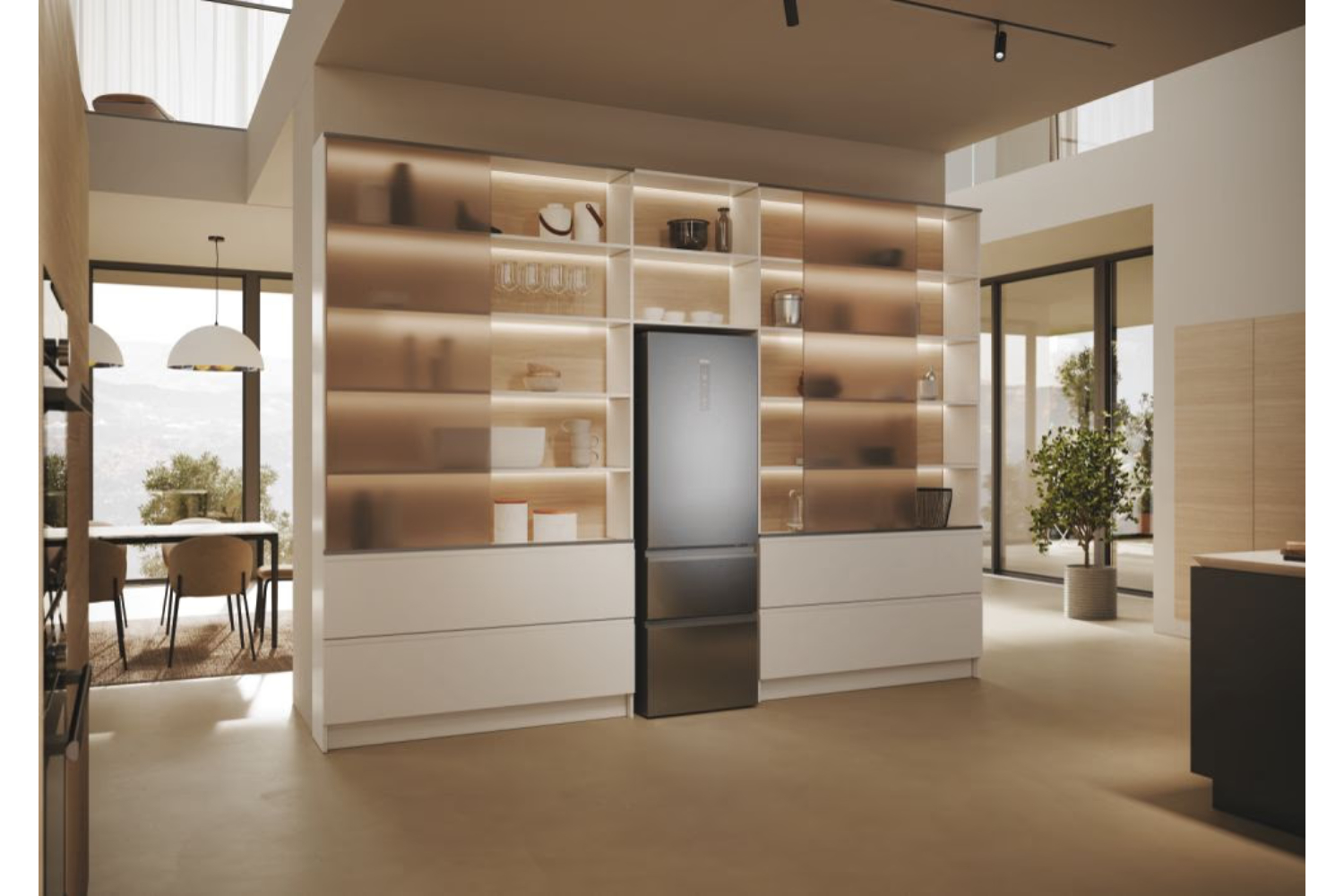 Haier 3D 60 Series 5 Freestanding Fridge Freezer | HTW5618ENMG