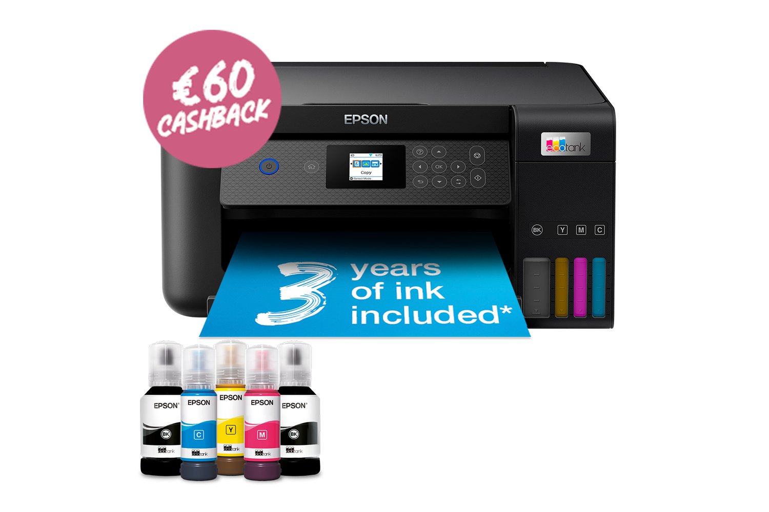 Epson EcoTank ET-2850 Multifunction Inkjet Printer | Black