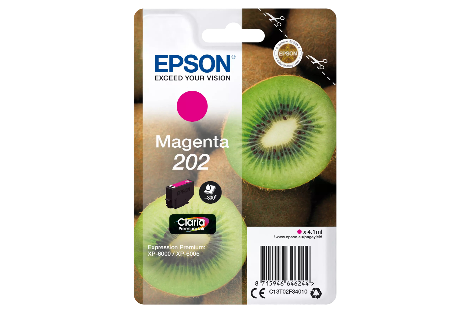 Epson 202 Kiwi Claria Premium Ink | Magenta