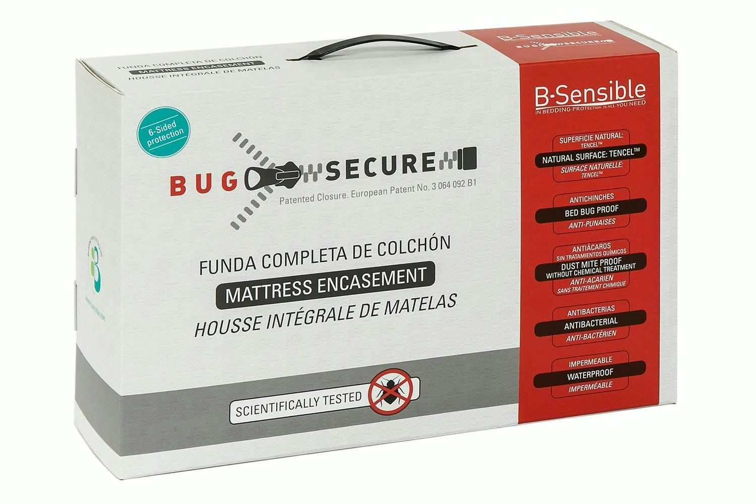B-Sensible | Bug Secure | Mattress Protector | King