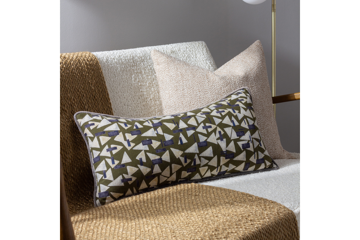 City Polyester Cushion | Multicolour | 30 x 60 cm