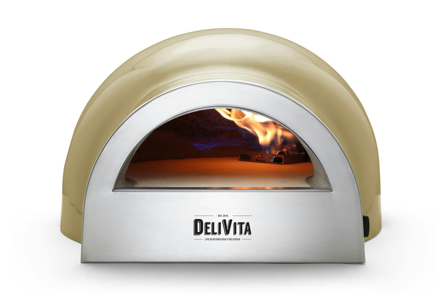 DeliVita Wood Fired Oven | Olive Green