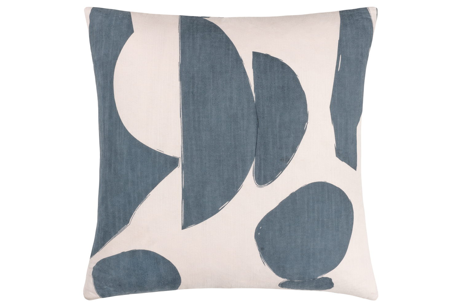 Meta Polyester Cushion | Cream & Dusk | 55 x 55 cm