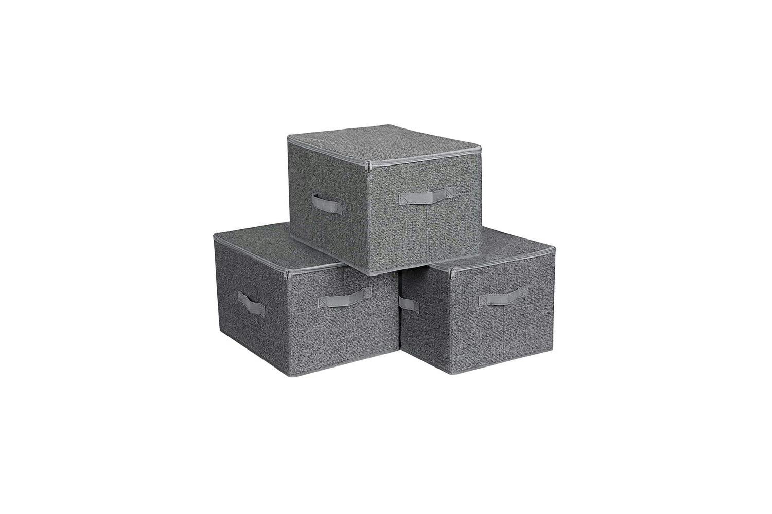 Songmics Foldable Storage Boxes | Grey