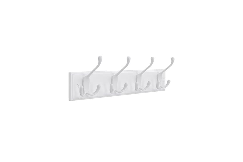 Songmics 4 Triple Coat Hooks | White