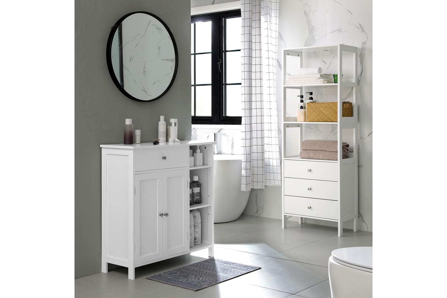 Vasagle Bbc142w01 - Bathroom Cabinet