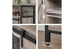 Songmics Vasagle Barn Storage Unit | Greige/black