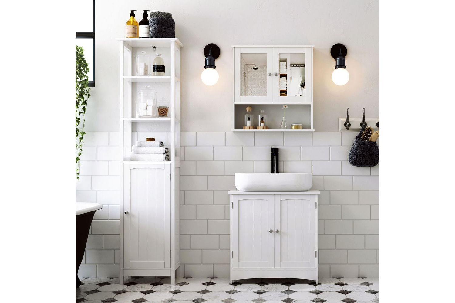 Vasagle Bbc01wt - Under Sink Cabinet