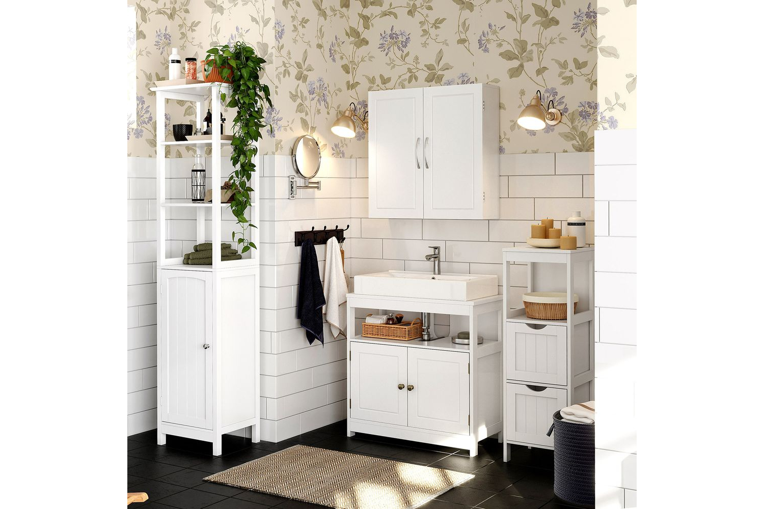 Vasagle Bbc320w01 - Wall Cabinet