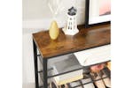 Songmics Vasagle Industrial Shoe Rack | Vintage Brown/Black