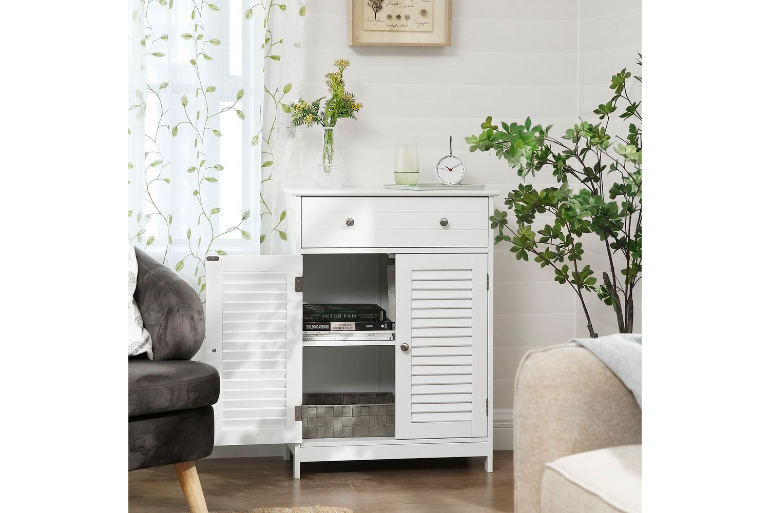 Vasagle Bbc51wt - Bathroom Cabinet