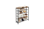 Songmics Vasagle Industrial Shoe Rack | Vintage Brown/Black