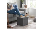 Songmics Small Cube Seat | Dark Gray