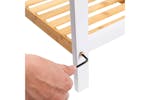 Songmics Shoe Rack with 2 Levels | White & Natural