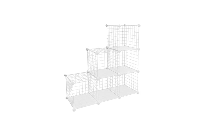 Songmics Plug-in Shelf 6 Grid Cubes | White