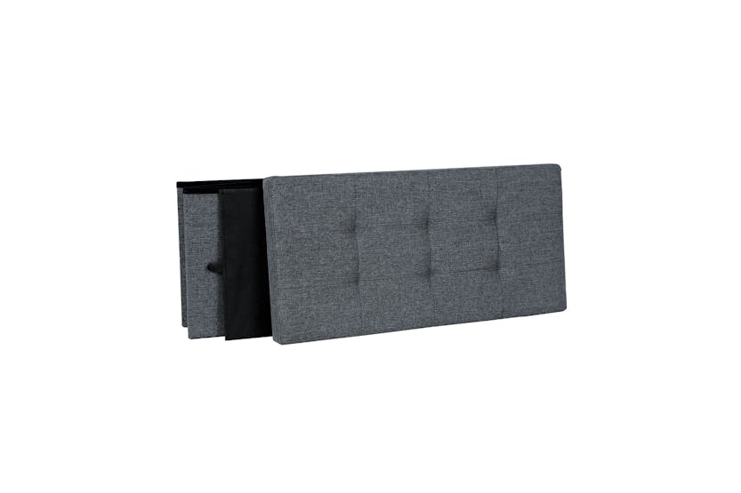 Songmics Storage Ottoman | Dark Grey