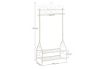 Songmics Garment Rack | Cream